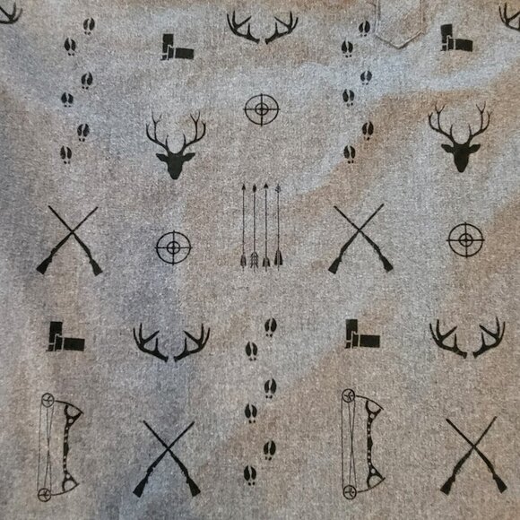 Legendary Whitetails Firelight Gray and Black Popover Flannel Tunic NEW Size XL - Picture 8 of 15